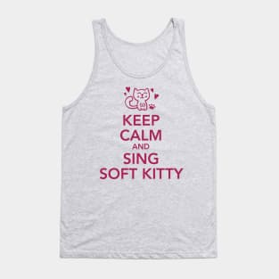 Keep calm and sing soft Kitty Tank Top